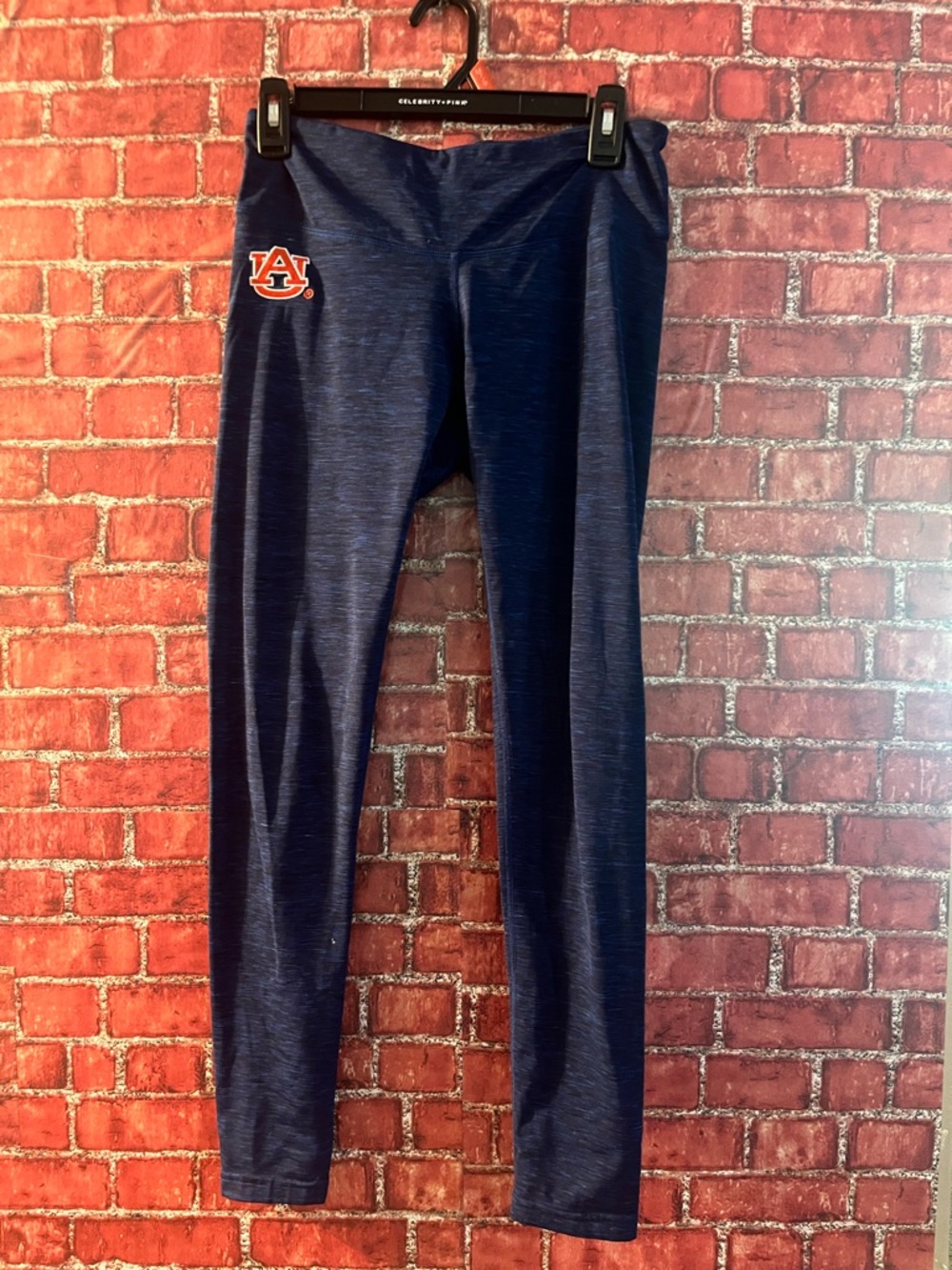 Zella Navy and Orange Auburn Logo women's  Leggings size (medium (rm86)